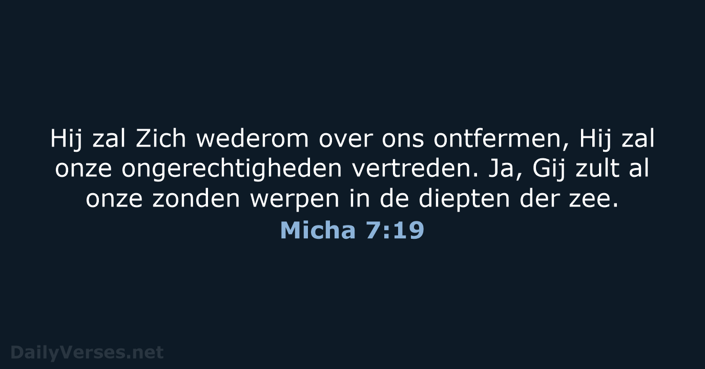 Micha 7:19 - NBG