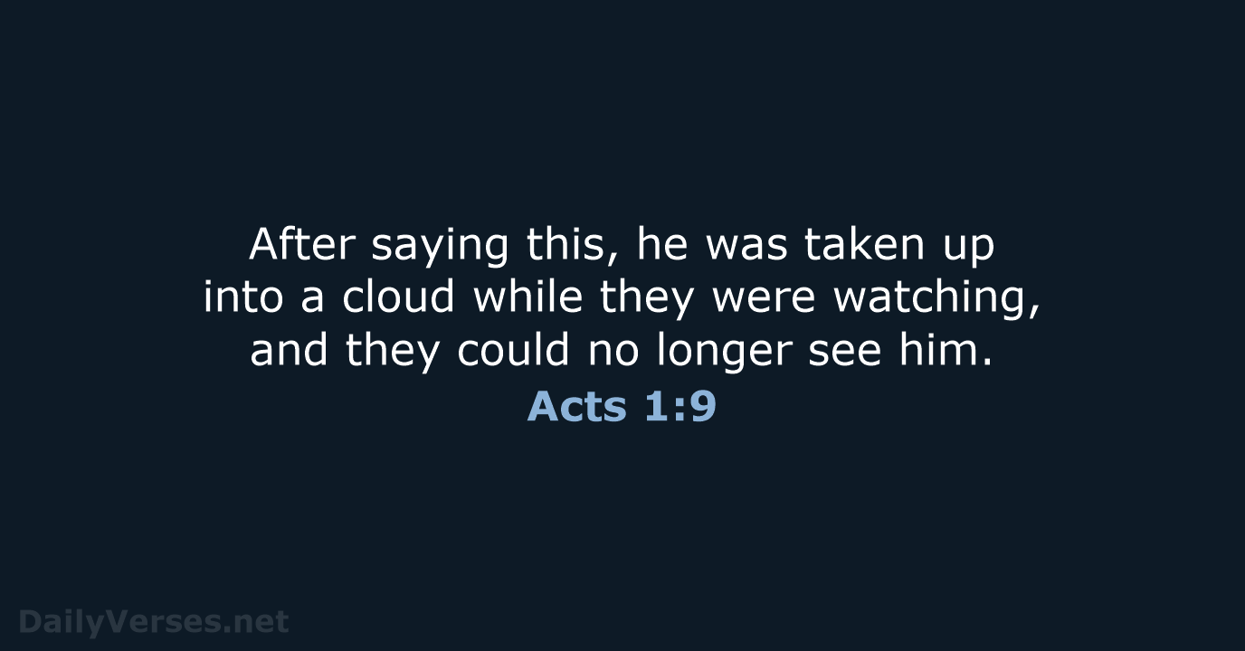 Acts 1:9 - NLT