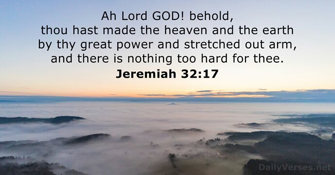 Jeremiah 32:17