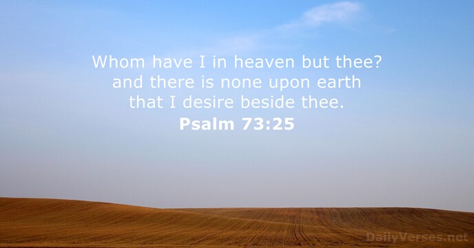 Psalm 73:25