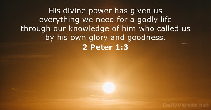 2 Peter 1:3