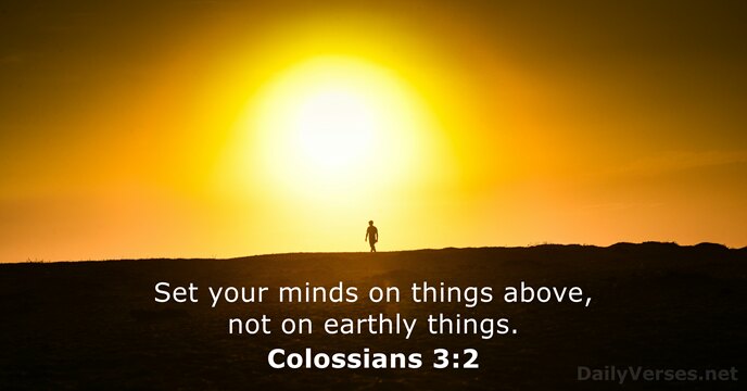 Colossians 3:2