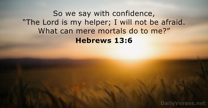 Hebrews 13:6
