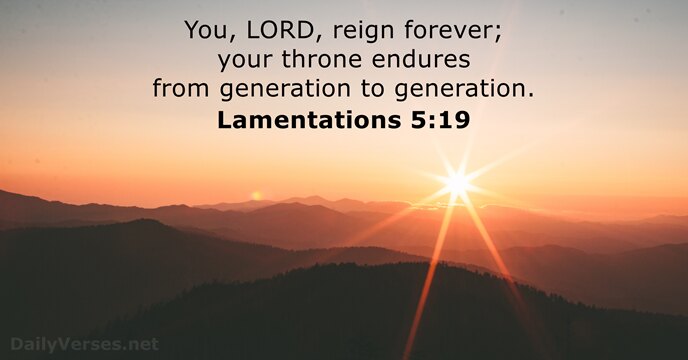 Lamentations 5:19