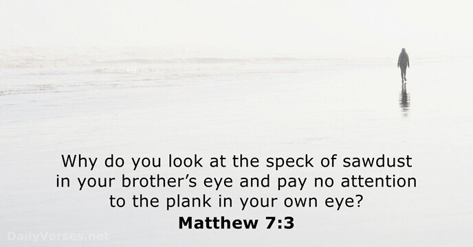 Matthew 7:3