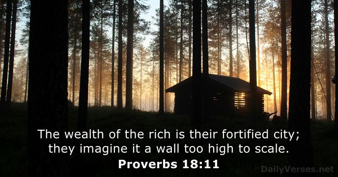 Proverbs 18:11