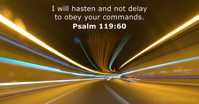 Psalm 119:60