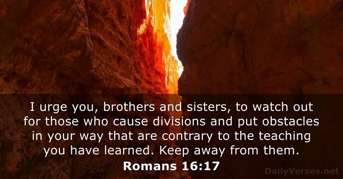 Romans 16:17
