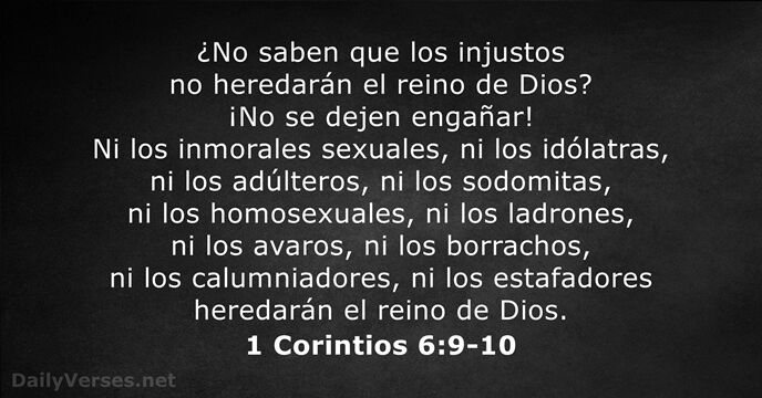 1 Corintios 6:9-10