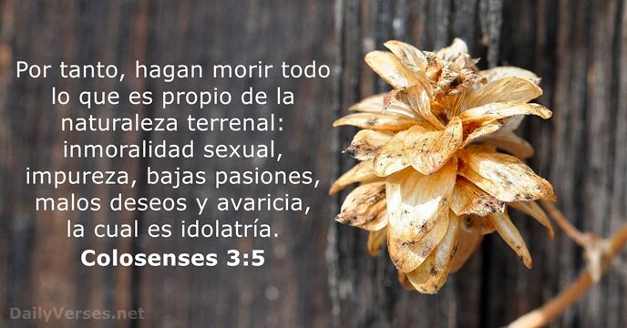 Colosenses 3:5