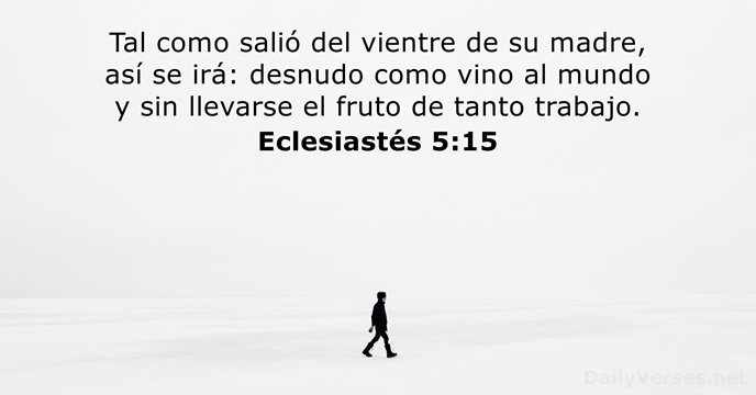 Eclesiastés 5:15
