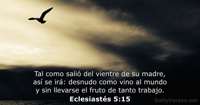 Eclesiastés 5:15