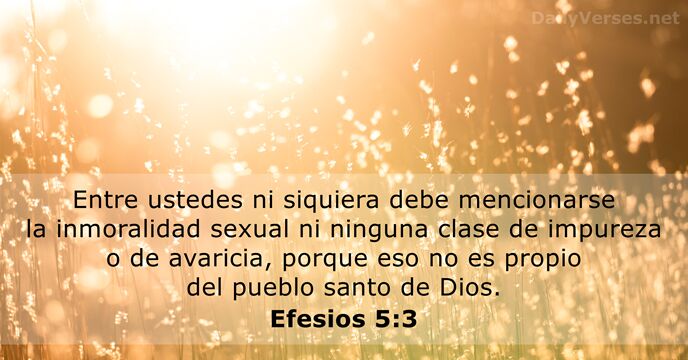 Efesios 5:3
