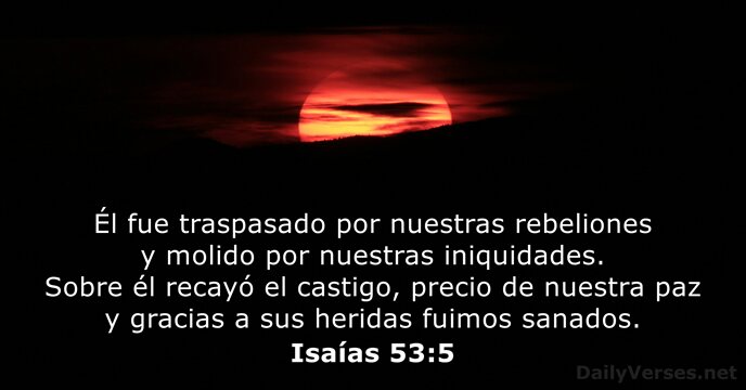 Isaías 53:5