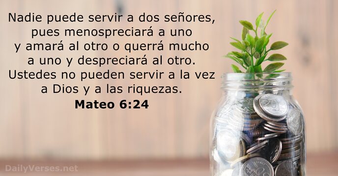 Mateo 6:24