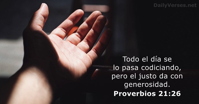 Proverbios 21:26