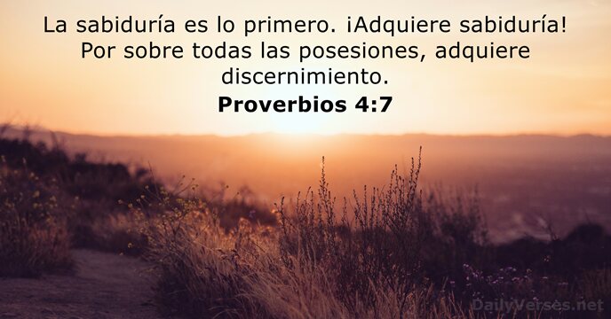 Proverbios 4:7