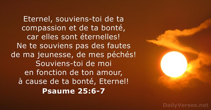 Psaume 25:6-7