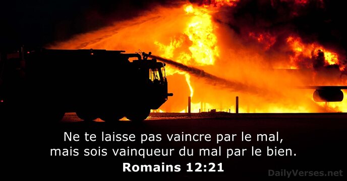 Ne te laisse pas vaincre par le mal, mais sois vainqueur du… Romains 12:21