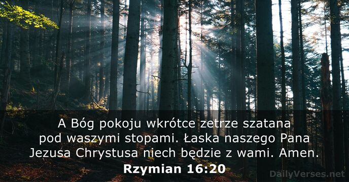 Rzymian 16:20