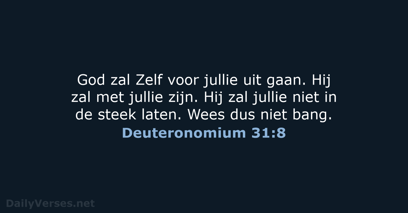 Deuteronomium 31:8 - BB