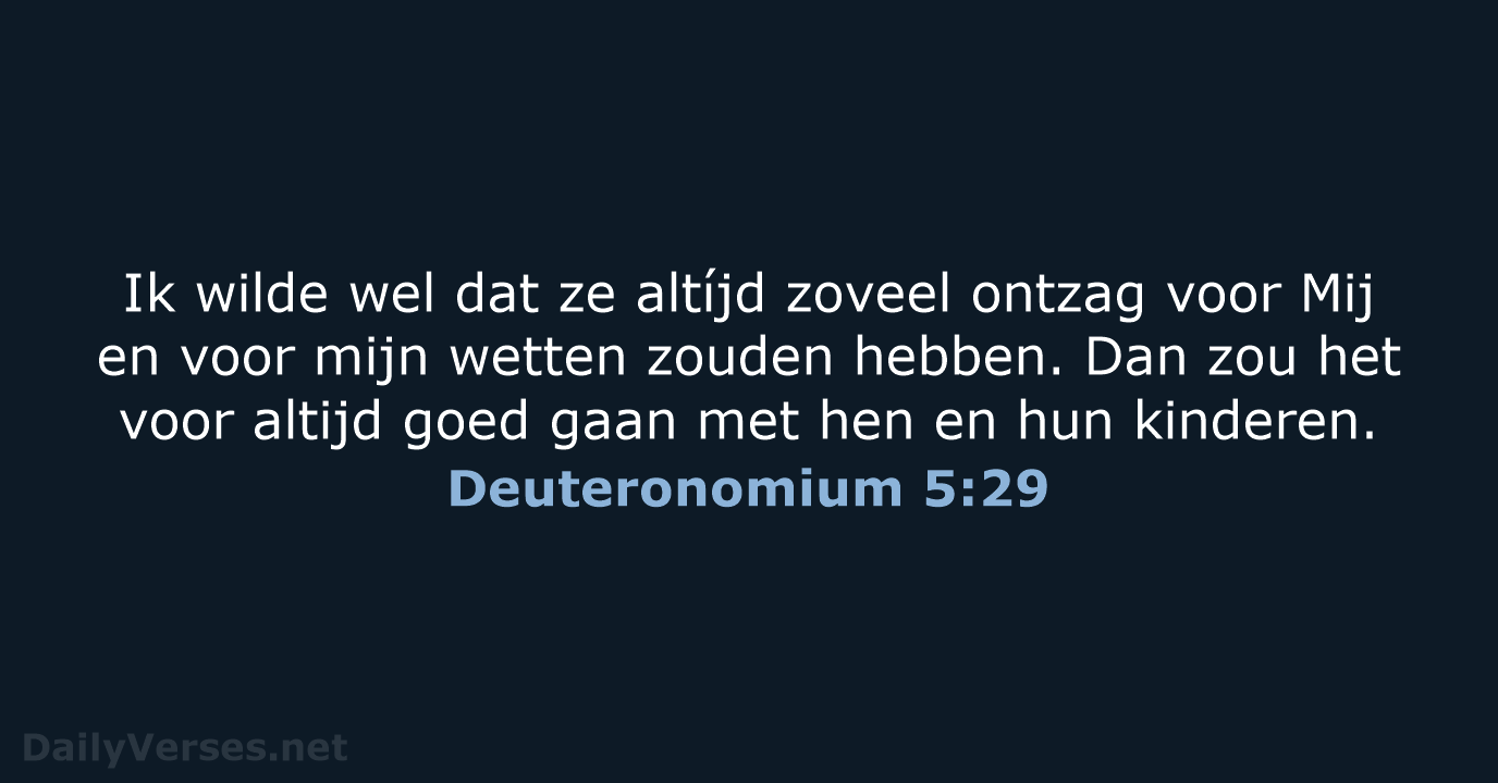 Deuteronomium 5:29 - BB