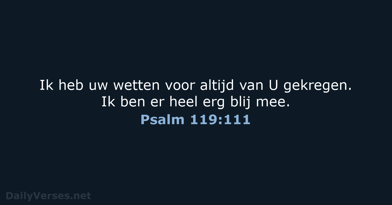 Psalm 119:111 - BB
