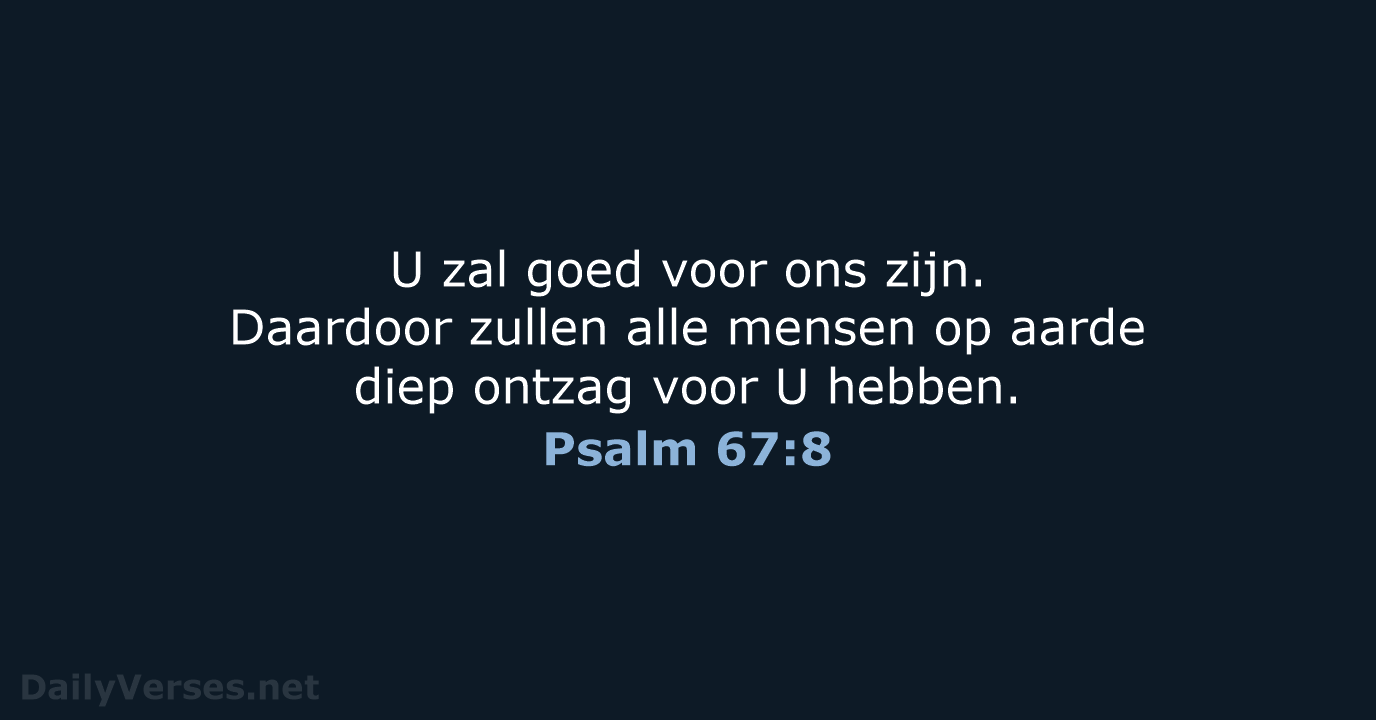 Psalm 67:8 - BB