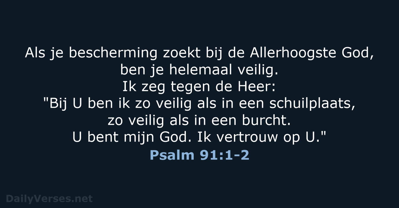 Psalm 91:1-2 - BB