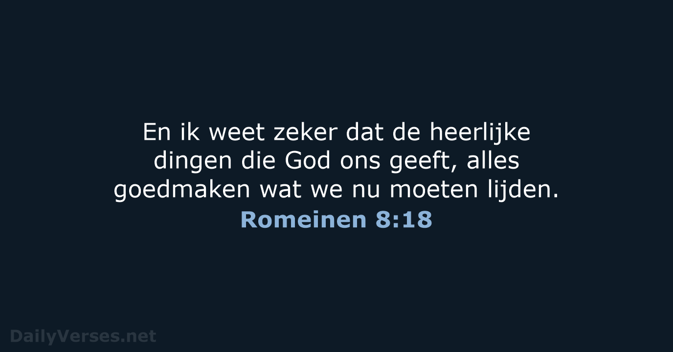 Romeinen 8:18 - BB