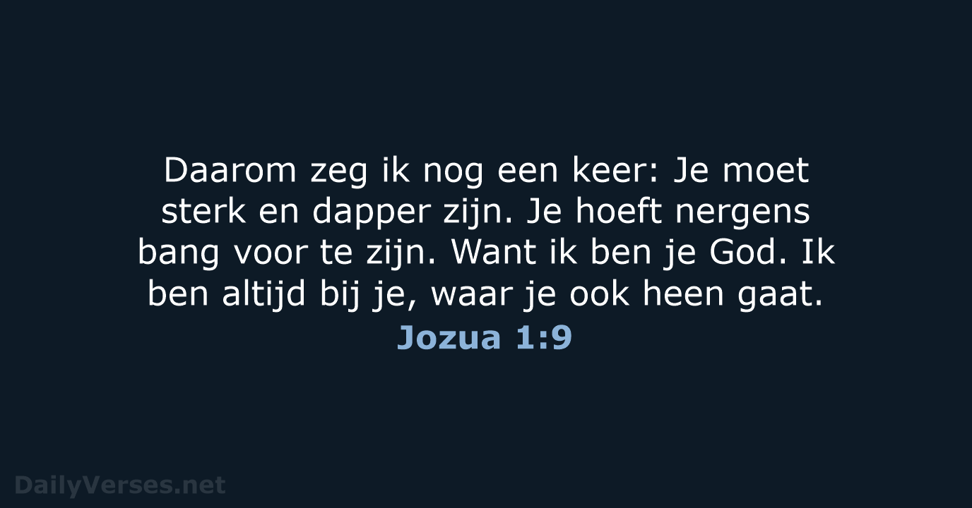 Jozua 1:9 - BGT