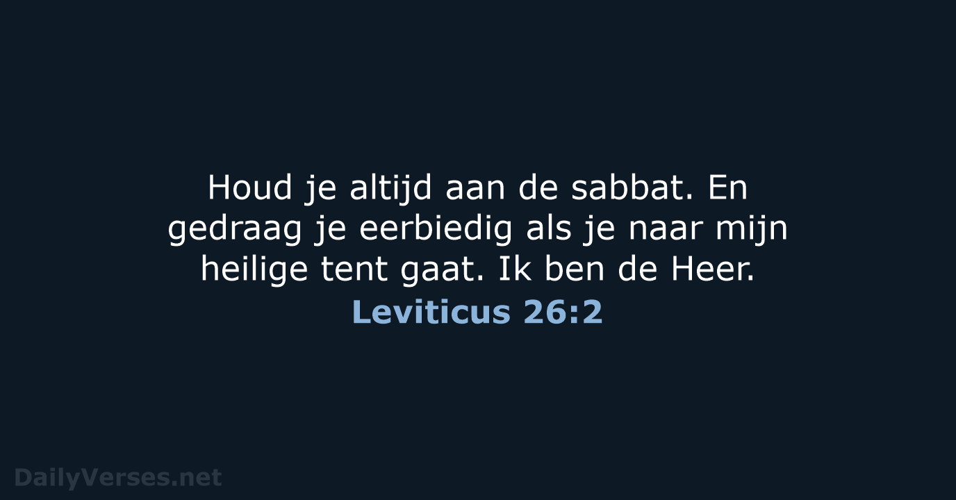 Leviticus 26:2 - BGT