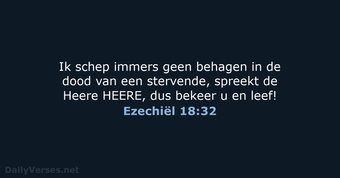 Ezechiël 18:32 - HSV