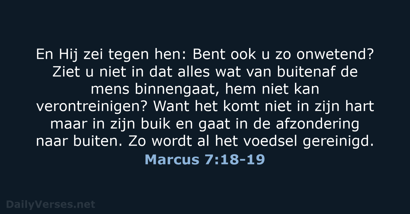Marcus 7:18-19 - HSV