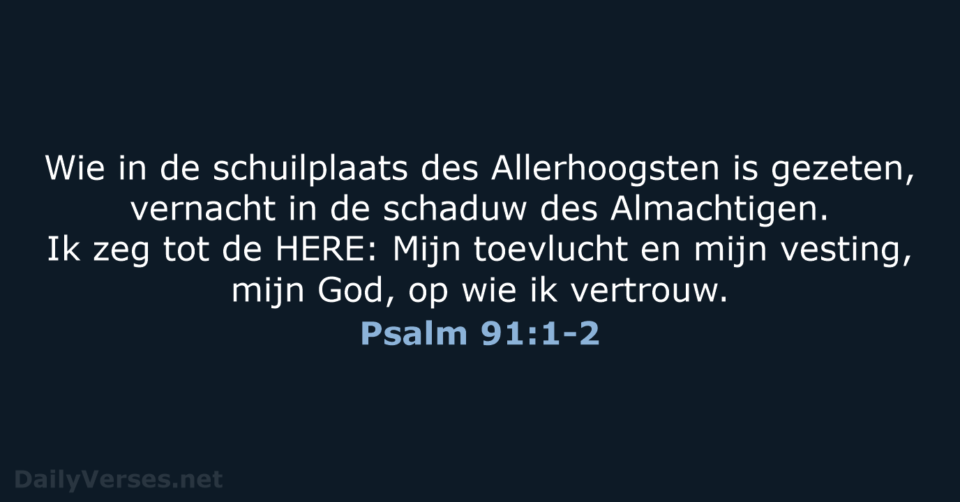 Psalm 91:1-2 - NBG