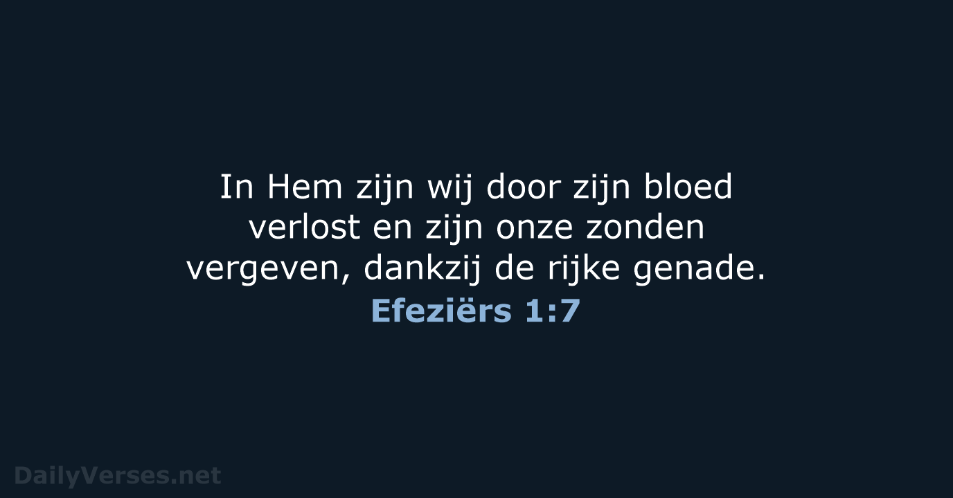 Efeziërs 1:7 - NBV21