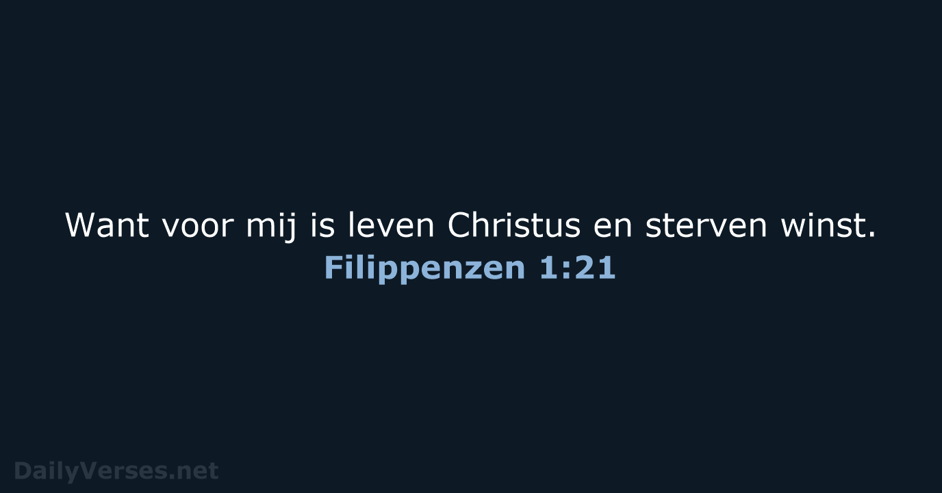 Filippenzen 1:21 - NBV21