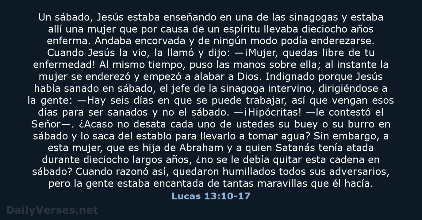 Lucas 13:10-17 - NVI