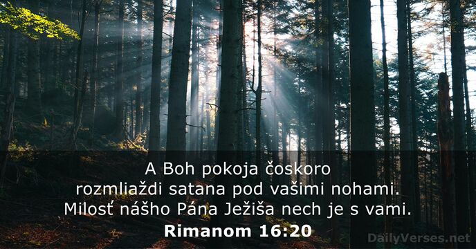 Rimanom 16:20